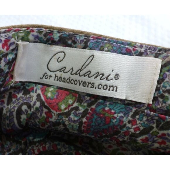 Cardani Womens Brown Canvas Newsboy Cap With Decorative Buckle - Picture 6 of 7